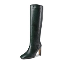 RIZABINA Women Knee Boots Sexy Pointed Toe High Heel Winter Shoes Woman Fashion  - £71.92 GBP