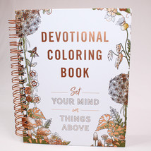 Devotional Coloring Book Bible Verses And Color Pages Set Your Mind On G... - $13.54