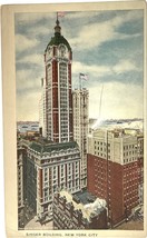 Singer Building, New York, vintage post card 1919 - £9.38 GBP