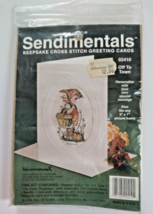 Sendimentals Keepsake Cross Stitch Greeting Card Kit Hummel® Off To Town... - $11.30