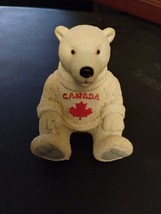 Souvenir of CANADA Collectible BEAR ornament sitting 3 ins. high. - £7.11 GBP
