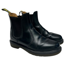 Doc Martens Boots Womens 6 Black Leather Chelsea AirWair Ankle Smooth 2976 - £49.77 GBP