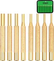 Swanlake 8-Piece Brass Punch Set, Removing Repair Tool1/8&quot; - 5/16&quot; Brass... - £25.42 GBP