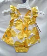 Baby Girls' 3 Months Yellow Floral Sunsuit - Just One You Made by Carter's image 2