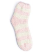 Kashwere Socks - Striped Pink and Cream - £14.38 GBP
