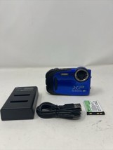 ✅️TESTED Fujifilm Finepix XP70 Digital Camera 16.4MP Waterproof 1080P Video Blue - £100.91 GBP