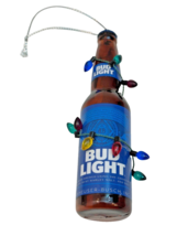 Kurt Adler Bud Light Bottle Hanging Christmas Tree Ornament Plastic Acry... - $7.89