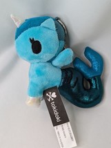 Tokidoki Unicorn Plush Keyring Clip On 4 Inch Teal Aurora Stuffed Animal Toy - £6.73 GBP