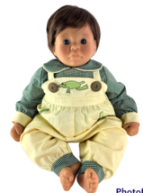 Lee Middleton FIRST MOMENTS Blue Eyes 20&quot; Vinyl Cloth Baby Doll Frog Out... - £78.78 GBP