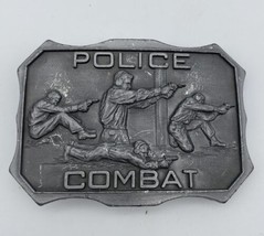 Vintage Police Combat Pewter Belt Buckle Davis 1978 - $39.99