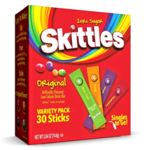 Skittles Singles to Go Drink Mix Variety Pack 30-CT WITH 4 Flavors SAME-... - £9.86 GBP