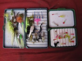Huge Lot of Assorted Fly Fishing Flies in Fly Boxes - £31.30 GBP