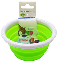Bamboo Silicone Travel Bowl Assorted Colors 8 oz Bamboo Silicone Travel Bowl Ass - £13.44 GBP