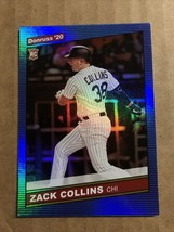 2020 Donruss Blue Holo Zack Collins RC Chicago White Sox Rookie - £1.37 GBP