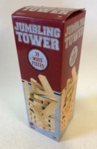Jumbling Tower Game Cardinal Industries 39 Wood Pieces Stacking Blocks Family  - $16.29