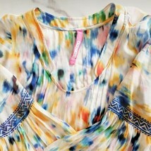 Plenty by Tracy Reese watercolor bohemian blouse bell sleeve sz XS Anthr... - £27.75 GBP