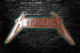 Metal Band LED Sign Custom, Heavy Metal Music Home Decor, Metallica inspired - £203.76 GBP