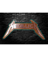 Metal Band LED Sign Custom, Heavy Metal Music Home Decor, Metallica insp... - £201.14 GBP