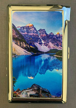Nature Scenes Banff National Park 100&#39;s Size Cigarette Case with lighter Wallet - £17.33 GBP