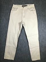 Calvin Klein Denim Jeans Mens Size 33 Mid Rise Beige Pants Casual Style ... - $15.41