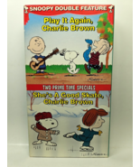 VHS TAPE Snoopy Double Feature Play It Again Charlie Brown She&#39;s a Good ... - $24.99