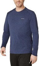 Eddie Bauer Men&#39;s Crewneck Long Sleeve Active T-Shirt, Blue, Small - $21.77
