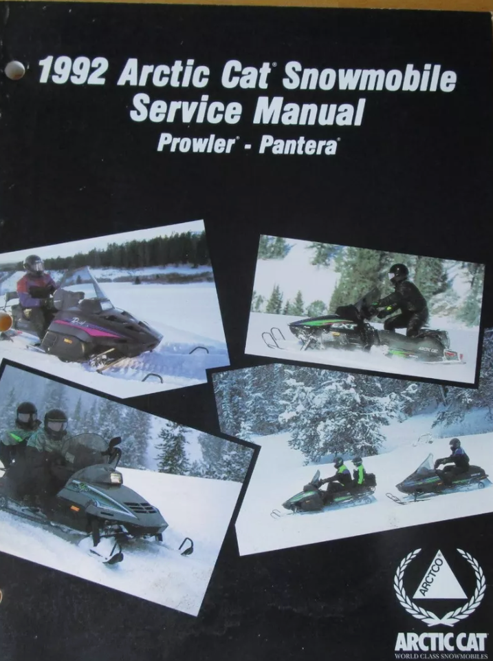 1992 Arctic Cat Prowler Pantera Service Repair Workshop Manual OEM 2254-732-
... - $44.93