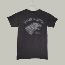 Game of Thrones Mens Shirt Small Winter is Coming Short Sleeve Black Cas... - $12.95