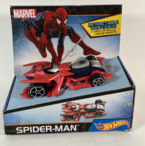 NEW 2015 Hotwheels Marvel Spider-Man 7.5&quot; Car Retractable Web Cable Grap... - $118.79