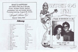 WPEZ 94 Pittsburgh VINTAGE August 29 1975 Music Survey Elton John #1 - $14.84