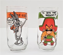 Looney Tunes Bugs Bunny / Yosemite Sam 1966 Pepsi Collector Series Glasses - £22.24 GBP