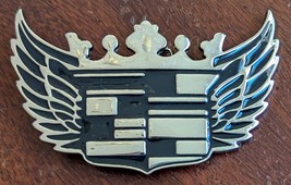 Cadillac Emblem Crown Wings Chrome Belt Buckle - $27.31 CAD