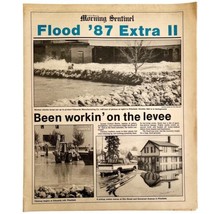 1987 Kennebec Flood Newspaper Morning Sentinel Maine 87 Flood Extra 2 Al... - £31.38 GBP