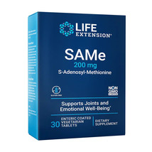 Life Extension SAMe S-Adenosyl-Methionine 200mg, 30 Enteric-Coated Veg.T... - $19.85