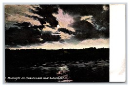 Moonlight On Owasco Lago Park Ramati New York Ny Unp DB Cartolina N23 - £4.00 GBP