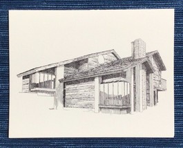 Vintage 1980 Bakersfield California Notecard Card The Kern View Estate B ~770A - £3.75 GBP