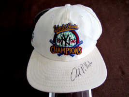 ANDY PETTITTE GRAEME LLOYD 1996 WSC YANKEES SIGNED AUTO NEW ERA CLUB CAP... - £236.66 GBP