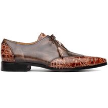 Anzio Genuine Alligator and Classic Calfskin Dress Oxford Shoes Rustic Orix image 2