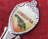 Travel Souvenir State 4.5&quot; Collector Spoon - Louisiana Alligator Croc - £6.19 GBP