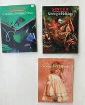3 Singer Pattern Books Reference Library Children Christmas Holiday Sewing Craft - £8.79 GBP
