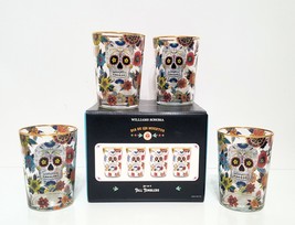 NEW RARE Williams Sonoma Set of 4 Day of the Dead Tall Tumblers 17 OZ - £106.22 GBP