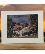Portfolio Famous American Shrines by Phil Austin Color Etch Prints Vintage - $17.81
