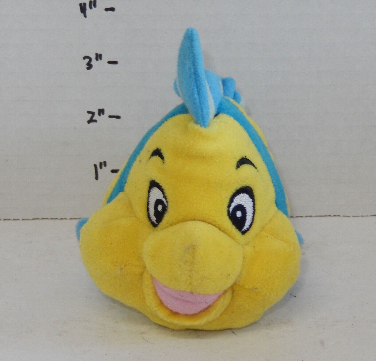 Disney Store Exclusive Little Mermaid Flounder 6" Beanie Bean Bag plush ...