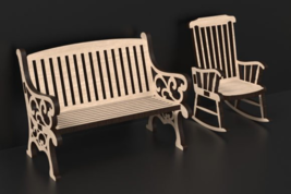 Laser cut bench rocking chair sv  1  thumb200