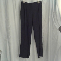 Women&#39;s Theory 12 slacks dark blue pants Elastic - £38.69 GBP