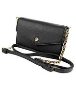 Stella and Max Leather Crossbody Smartphone Wallet Color: Black - $32.00