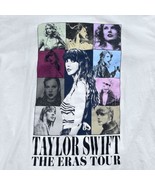 Taylor Swift The Eras Tour T-Shirt Official Merchandise Adult White Dates - £32.95 GBP