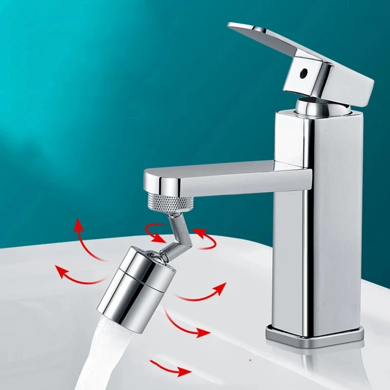House Home Universal 1080° Rotatable Robotic Arm Faucet Aerator Extender Plastic - £19.92 GBP