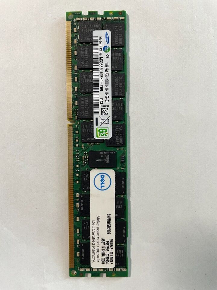 Dell 16GB DDR3 RDIMM 1333MHz 240 Pin SDRAM PC3 10600 ECC SNPMGY5TC/16G USED - $14.84
