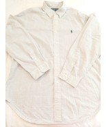 Ralph Lauren Long Sleeve Button Down Shirt Mens 17 34/35 Custom Blak bro... - $323.48 MXN